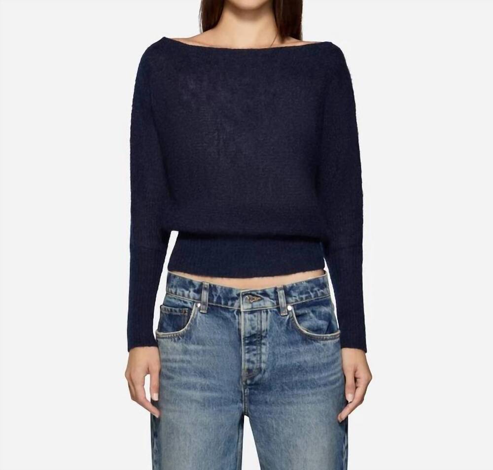 NEW EB DENIM alder relaxed sweater in navy